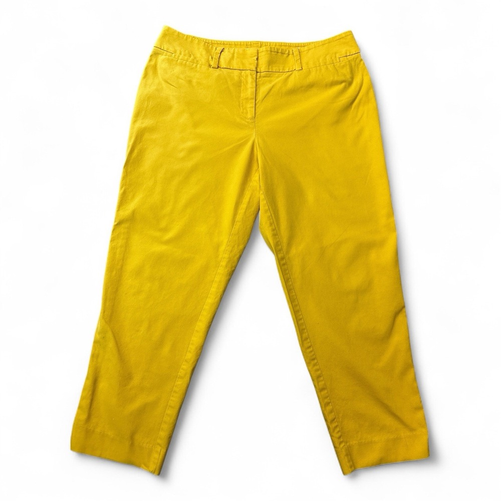 Ann Taylor LOFT Julie Fit The Riviera Pant – Women's Size 10 – Yellow - Picture 2 of 9